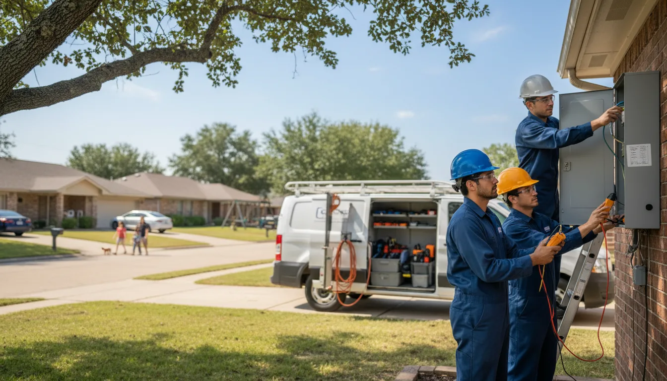 Certified electrician providing emergency electrical services in Hillsboro, IA